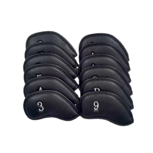 2023 Factory Wholesale Custom Golf Driver Headcover PU Leather Steel Golf Club Head Cover