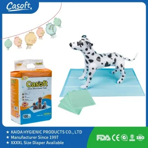 Casoft Disposable Pet Dog Under Pads Sanitary Underpad Training for Cats