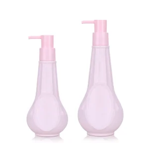 Custom Pink 500ML/800ML PE+PP Pump Spray Shampoo Bottle Empty Cosmetic Packaging for Skin Care Serum and Lotion