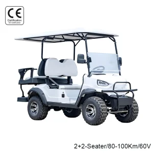 Tarion High Performance 4 Seater Electric Golf Car 35km/h Street Legal Luxury LSV 90km Range Off-Road Tires Custom Colloidal