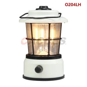 Popular Outdoor Camping Essentials Portable Atmosphere Lamp Rechargeable Adjustable Light Source Retro LED Lantern