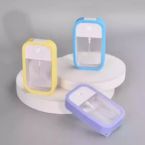 Wholesale Luxury Plastic Cosmetic Mini Alcohol Small Water 45ml 50ml Perfume Empty Pet Sanitiser Mist Refillable Spray Bottle