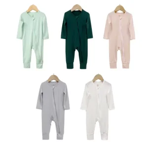 Custom Packaging Premium Solid Color Comfortable Plus Size Baby Rompers for European