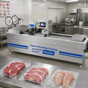 Máquina de Embalagem a Vácuo por Termoformagem Industrial