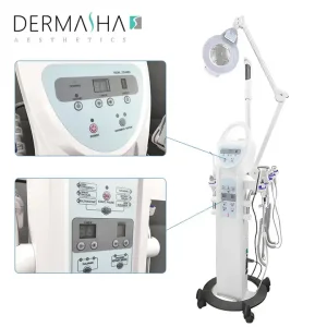 9 In1 High Frequency Ultrasonic Facial Machine with Steamer Skin Tightening Anti Wrinkle Face Care Facial Therapy Equipment