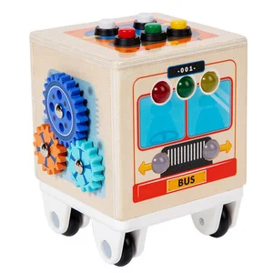CPC CE Wooden Busy Cube Toy