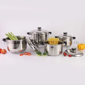 Classic Home Appliance 8PCS Stainless Steel Cookware Casserole Cooking Pot