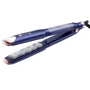 Custom Salon Steam Hair Straightener With Ceramic Plate For Frizz-free