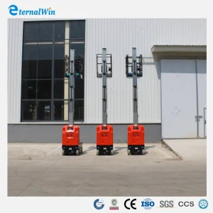 Elevator Movable Aerial Lifting Platform Forklift Style Vertical Mast Lift with Jib Manufacturer's Direct Sales
