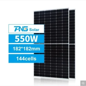 Monocrystalline Silicon ISO Approved PNG Monofacial 550W 555W 182mm Solar Panels