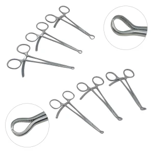 Small Serrated Bone Holding Forceps Mini Serrated Orthopedic Clamp Small Bone Forceps Orthopedics Instruments