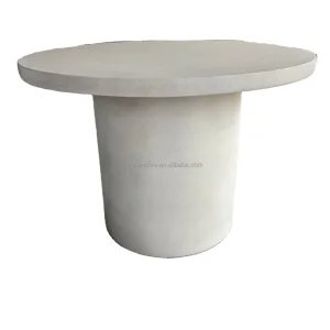Weatherproof Round Concrete Garden Table