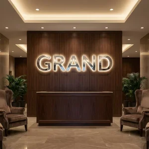 Custom 3D Acrylic Frontlit LED Letters Waterproof Signage for Florist Shop and Flower Boutique Luminous Advertising Decor