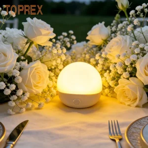 New Warm White Smart LED Bulb with Magnetic Suspension and Color-Changing Function Banquet Hall Setup Light