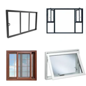 Foshan Thermal Break Customized Aluminum Doors Aluminum Glass Casement Windows for Hotel, Hospital, School, Apartment