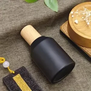 Black Frosted Perfume Bottle