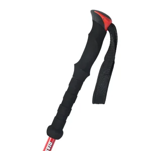 Outdoor Straight Handle Trekking Pole Outside Lock Telescopic Hand Three-Section Trekking Pole Mountain Walking Pole