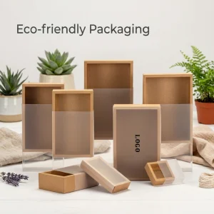 Custom Brown PVC Sleeve Drawer Boxes