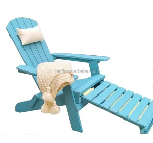 Durable Outdoor Garden Adirondack Chair Foldable Patio Resin
