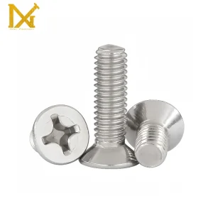 GB/T 819 Stainless Steel Countersunk Head Cross Recessed Machine Screws (SS 201/304/316)