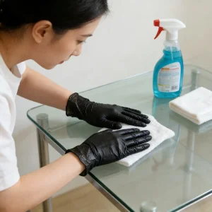 Disposable Protection Household Cleaning Vinyl Gloves, Powder Free, Latex Free, Ambidextrous