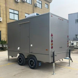 Wholesale Outdoor Luxury Durable Prefab Portable Bathroom Units with Mobile Toilet Trailer for Holiday Village Bonfire Party Use