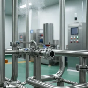 1inch SUS304/316L Sanitary Stainless Steel Price Pneumatic Valve Butterfly Valve