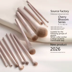 13 Pcs Vegan Synthetic Hair Makeup Brushes Set