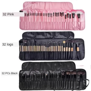 32 PCS Black Makeup Brush Set