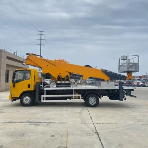 Insulated High Platform Hydraulic Telescopic Access Bucket Boom Ladder Scissor Lift Work Aerial Manlift Crane Bridge Inspection Truck Cherry Picker Vehicle