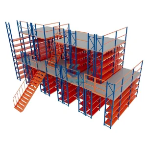Two-Level Mezzanine Racking System