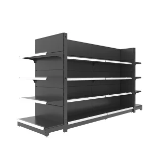 Metallic Supermarket Shelves