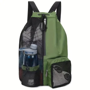 Beach Travel Sports Unisex Nylon Soft Waterproof Customizable Drawstring Backpack