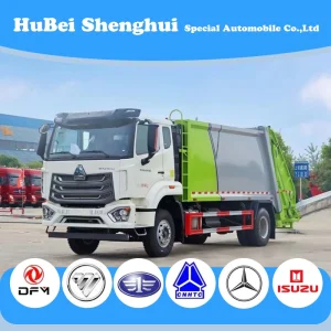 HOWO 4X2 Garbage Compactor Trucks 12m3 Garbage Truck for Sale