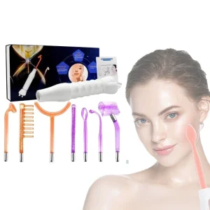 High Frequency 7 Headpiece Facial Wand Handheld Argon Neon Machine with CN Plugs