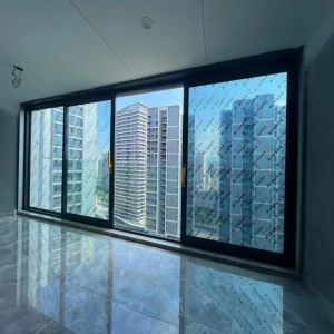 Ventana deslizante de presión lateral de UPVC de Winstar Security, Sichuan, China, vidrio de aluminio