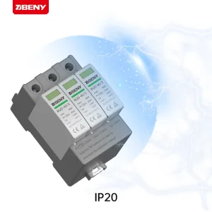 Sistema de Protección contra Rayos Beny Protector de Sobretensión T2 IEC 3p 1000V 40ka Dispositivo de Protección contra Sobretensiones DC PV con 5 Años de Garantía