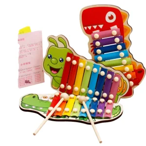 Wooden Building Blocks Musical Drum