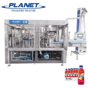 High-Efficiency 12000bph Juice Production Line for Hot Filling Complete Juice Manufacturing System for Pet Bottles/Shrink Wrapping/Case Pack/Palletizer