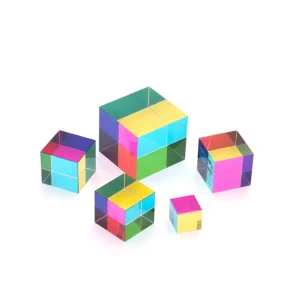 Premium Customizable Colorful Clear Acrylic Counter Sign Display Cube