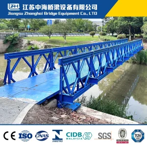 Portable Short Span Temporary Steel Bailey Bridge for Pedestrian Safety