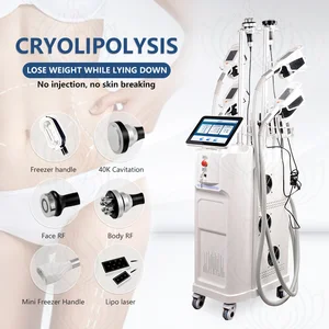 360 Cool Standing Cryo Weight Loss Fat Removal EMS Sculpting Machine with 4-Handle Cryolipolysis Slimming System