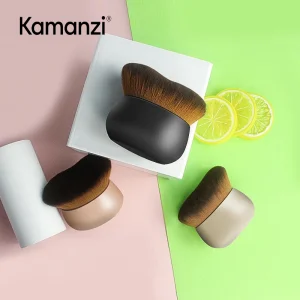 Kamanzi Vegan Makeup Brush Set Flat Silicone Foundation