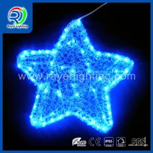 Luzes de Natal Decorativas LED com Motivo de Estrela ao Ar Livre para Jardim