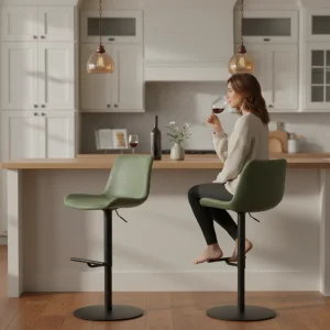 Modern Adjustable Height Bar Stool