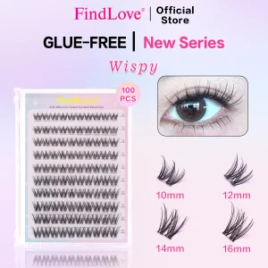 New Wispy Style Self-adhesive False Eyelash DIY Mix Length Silk Lashes Eyelash Acrylic Package Self Adhesive Eye Lashes Press-on
