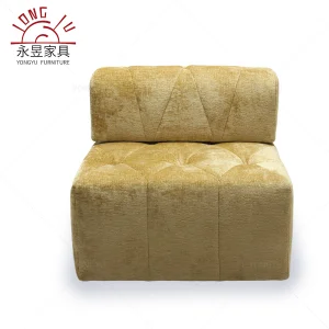 Modern Gold Velvet Contemporary Accent Chair