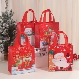 Wholesale Christmas Gift Bags Non-Woven Fabric Tote Bags