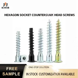 Zinc Plated Hex Socket Flat Head Self Tapping Screw