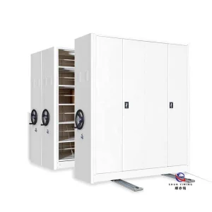 Motorized High Density Mobile Shelving, Electric Steel Compact Filing Unit for Automated Archive Management